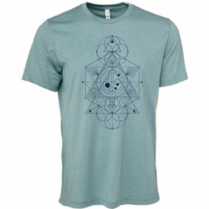 Constellation Design Unisex Shirt in Heather Blue