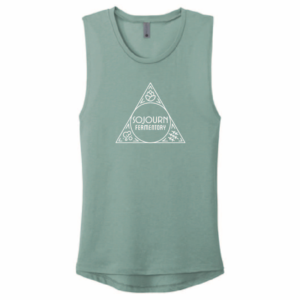 Women's Stonewash Green Festival Tank
